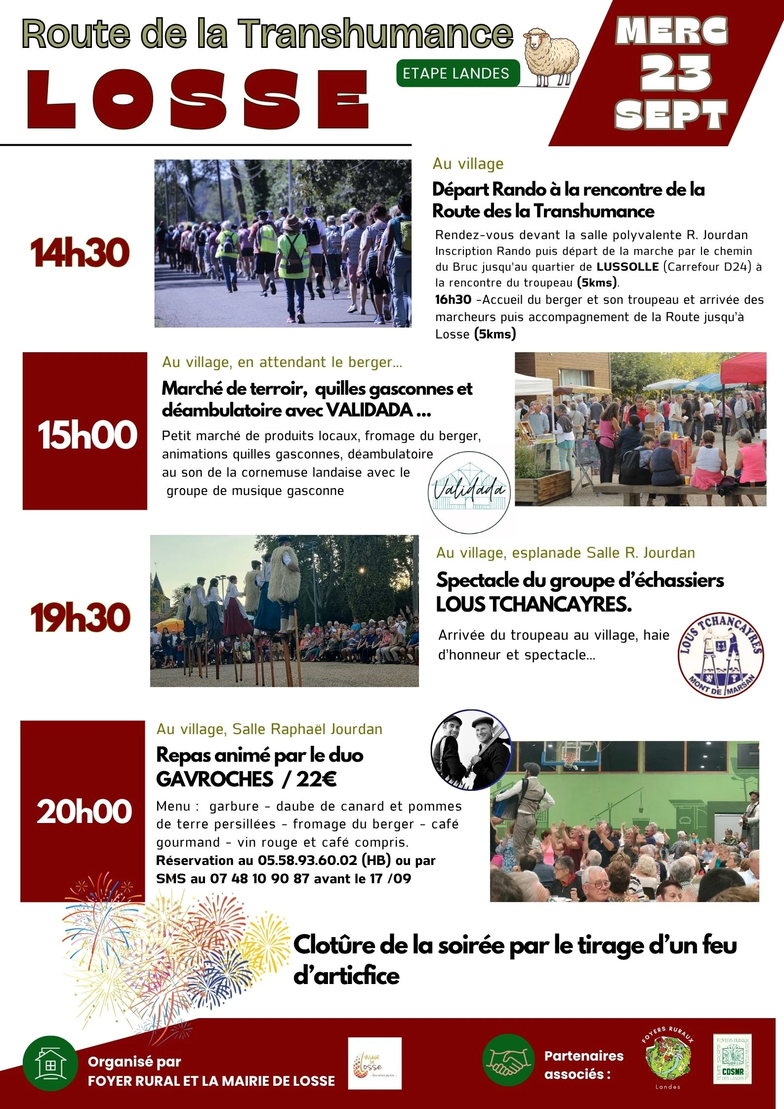 programme de la route de la transhumance à Losse